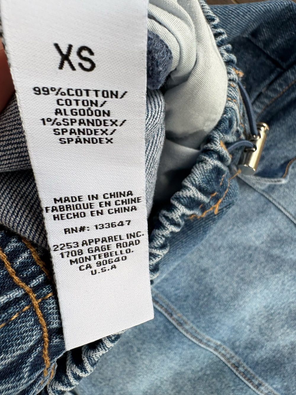 RE Generation Y2K Inspired Denim Maxi Skirt Utility Cargo Light Wash XS/S - Picture 6 of 7